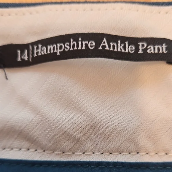 Talbots Blue Ankle Slacks.         Size 14 - Picture 5 of 7